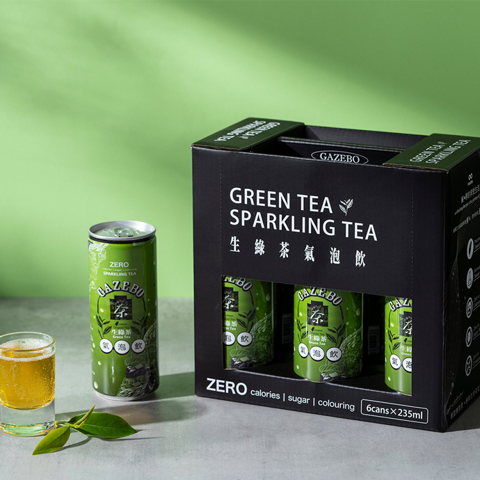 [加價購] GAZEBO生綠茶氣泡飲-6入隨行盒