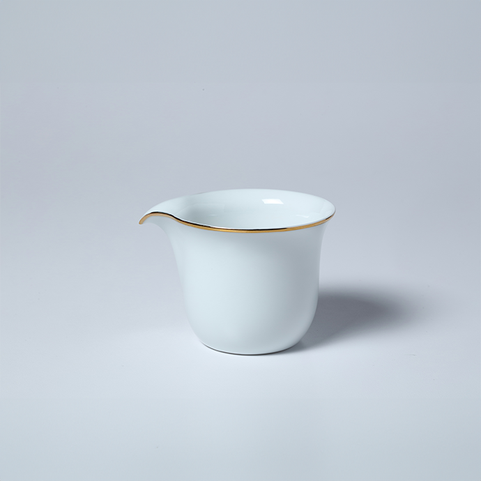 白瓷茶海-金邊